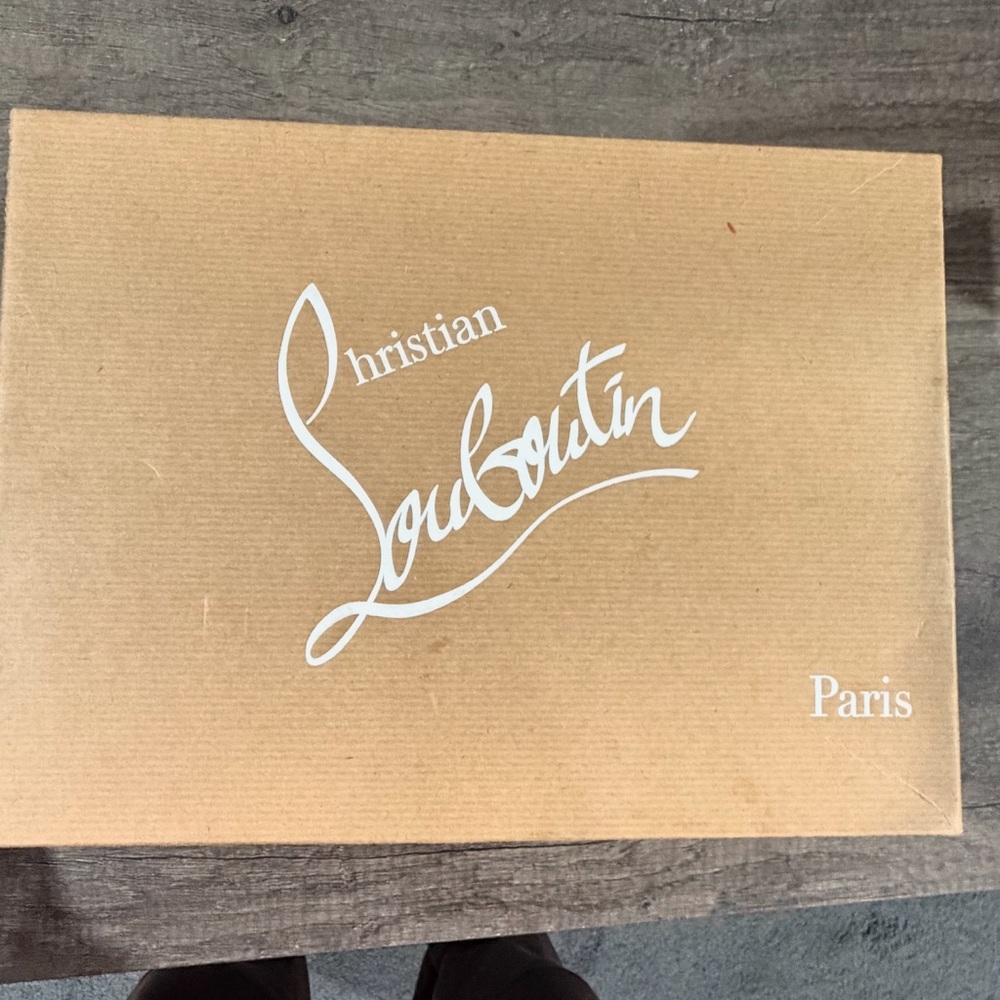 Christian Louboutin Tan Shoe Box